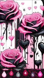 Fluid Art:Color By Number 3