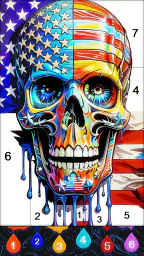 Fluid Art:Color By Number 4