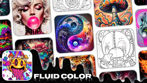 Fluid Art:Color By Number 6