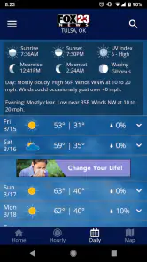 FOX23 Weather screenshot