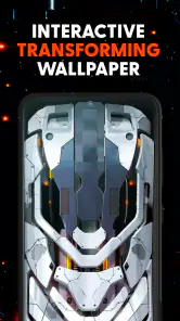Futuristic 3D Tech Wallpaper screenshot