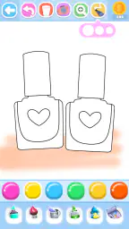 Glitter Beauty Coloring Pages 1