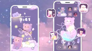 Glitter Wallpaper: Theme, Icon screenshot