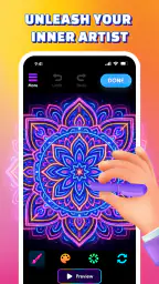 Glow Art Drawing - Doodle App 2
