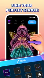 Glow Art Drawing - Doodle App 3