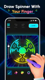 Glow Finger Spinner Art App 1