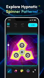 Glow Finger Spinner Art App 2