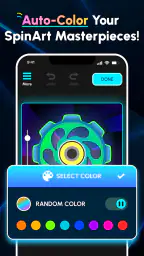 Glow Finger Spinner Art App 3