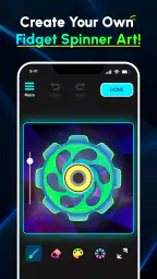 Glow Finger Spinner Art App 4