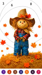 Golden Autumn: Color by Number 4