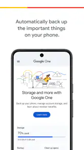 Google One screenshot