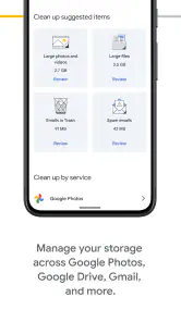 Google One screenshot
