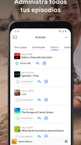 Google Podcasts screenshot