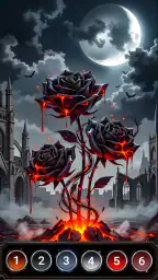 Gothic Symbols Color by Number 1