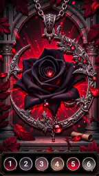 Gothic Symbols Color by Number 6