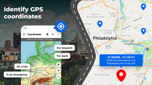 GPS Coordinates Locator Map 1