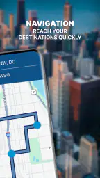 GPS Navigation: Road Map Route 2