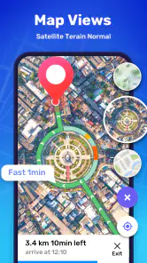 GPS Navigation Route Finder screenshot