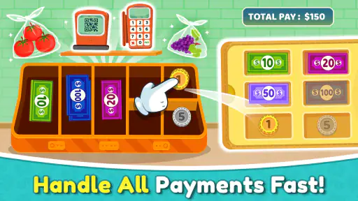Grocery Market Cashier Store 7