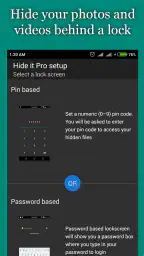 Hide Photos, Video and App Loc 1