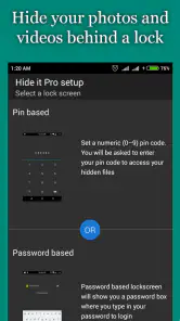 Hide Photos, Video and App Loc screenshot
