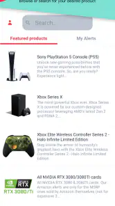 HotStock - in-stock alerts screenshot
