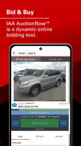 IAA Buyer Salvage Auctions screenshot