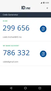 ID.me Authenticator screenshot
