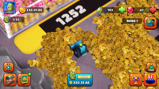 Idle Zombie Miner: Gold Tycoon 5