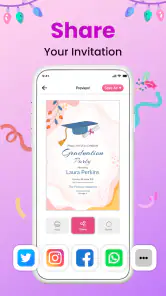 Invitation Maker - Card Design screenshot