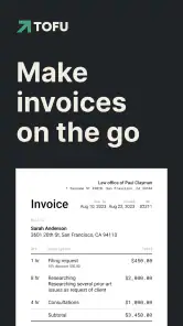 Invoice Maker Tofu & Receipts screenshot