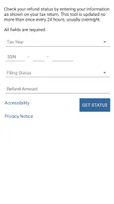 IRS2Go screenshot