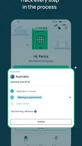 iVisa: ETA, eVisa, NZeTA, Visa screenshot