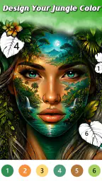 Jungle Color By Number Games 1