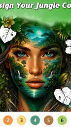 Jungle Color By Number Games 7