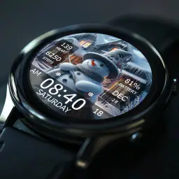 Key WF55 Snowman Watch Face 6