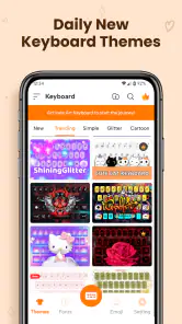 Keyboard Themes - Fonts, Emoji screenshot