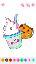 Kids Coloring Book by Numbers 3