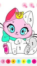 Kids Coloring Book by Numbers 6