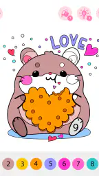 Kids Coloring Book by Numbers 7