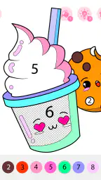 Kids Coloring Book by Numbers 8