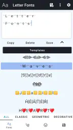 Letter Fonts - Stylish Text 8