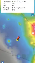 Light pollution map 3