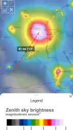 Light pollution map 6