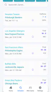 Live Scores : NFL NCAA NBA MLB screenshot