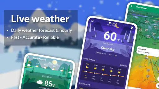 Live weather: Forecast, widget 1