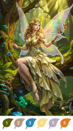 Magical Forest Color by Number 3