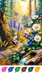 Magical Forest Color by Number 4