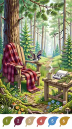 Magical Forest Color by Number 7