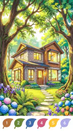 Magical Forest Color by Number 8